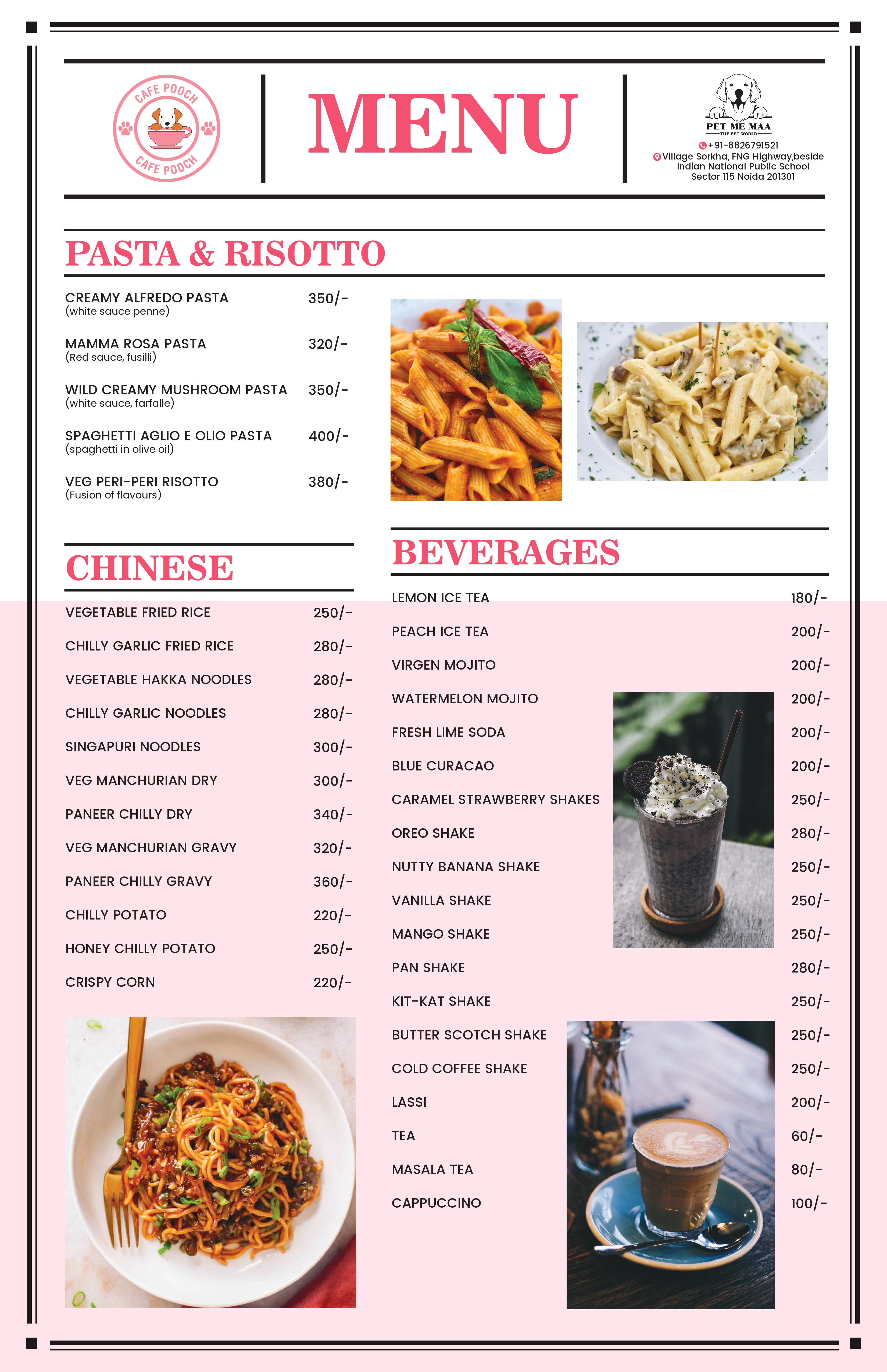 Pet Me Maa Menu 2